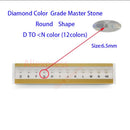 Specifications of  diamond standard cz master and D To M white Color round shape with laser Cubic Zirconia stone Tester Tools
