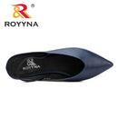 ROYYNA New Elegant Style Women Pumps Pointed Toe Women Shoes Square Heels Women Dress shoes Comfortable Light Fast Free Shipping