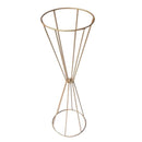70CM/50CM Flower Vases Gold/ White Flower Stands Metal Road Lead Wedding Centerpiece Flowers Rack For Event Party Decoration