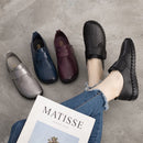 GKTINOO Spring Ladies Genuine Leather Handmade Shoes Women Hook &Loop Flat Shoes Women 2022 Autumn Soft Loafers Flats