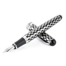 Luxury Brand Jinhao X750 Silver Stainless Steel Fountain Pen Medium 18KGP Nib School Office Name Ink Pens Gift Stationery