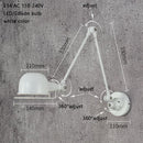 Classic Nordic loft industrial style adjustable jielde Wall Lamp Vintage sconce wall lights LED for living room bedroom bathroom