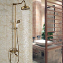 Luxury Rainfall Shower Mixer Faucet In Wall Bath Shower Set Rainfall 8" Brass Shower Head Tub Shower Mixer Tap with Handshower