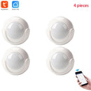 Tuya WiFi PIR Motion Sensor Detector Home Alarm System ,Mini Shape PIR Sensor Infrared detector compatible with IOS & Android