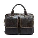 WESTAL men's briefcase leather laptop bag men's genuine leather bag for men bussiness messenger bag men's office briefcase 8002
