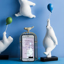 Nordic Creative balloon Polar bear Wall decoration Wall mount Decorative accessories Home living room Background wall hanging