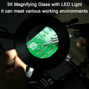Toolour Multi Soldering Station Helping Third Hand 3X USB LED Magnifying Glass Lamp USB Fan  For PCB Welding Repair Station Tool