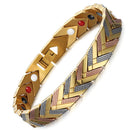 Rainso Health Care Magnetic Bracelet For Women Stainless Steel Bio Energy Bangle Bracelets Viking On Hand Fashion Girl Jewelry