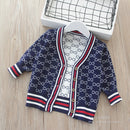 Children's sweater boys and girls sweater coat children's double layer thickened sweater
