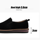 STRONGSHEN New Spring Flat Women's Shoes Suede Leather Casual Shoes Low Heel Black Women's Shoes Flat Loafers Jazz Oxford