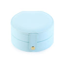 New Portable Leather Jewelry Box Princess European Korean Simple Small Mini Earrings Rings Storage Case Hot Sell