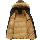 Mountainskin Winter Men's Jackets Thick Fleece 5XL Fur Collar Hooded Men's Coats Casual Jacket Male Outerwear Windproof SA390