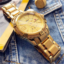 NAVIFORCE Luxury Brand Mens Sport Watch Gold Full Steel Quartz Watches Men Date Waterproof Military Clock Man relogio masculino