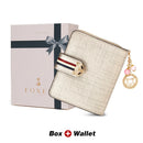 FOXER Card Holder Split Leather Women's Wallets Designer Coin Purse Girl's Zipper Wallet High Quality Short Wallet with Pendant