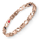 Rainso Fashion Stainless Steel Bracelet For Women With Magnet Energy Bio Health Care Jewerly Bracelet viking Lovers Hand Chain