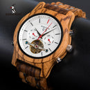 BOBO BIRD Mechanical Watches Men Top Brand Luxury Wooden Watch montre homme automatique W-Q27