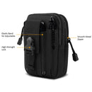 Tactical Molle Pouch EDC Men Belt Waist Bag Utility Gadget Gear Tool Organizer Pocket Hunting Bags with Cell Phone Holster