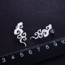 Lotus Fun Real 925 Sterling Silver Fine Jewelry Original Sunset Cloud Dangle Earrings Chinese Style Vintage Earrings for Women