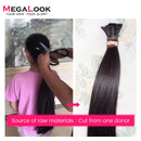 Bone Straight Hair Bundles With Closure Human Virgin Hair Double Drawn Brazilian Hair Weave 3/4 Human Hair Bundles with Closure