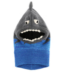 Connectyle Toddler Infant Boys Girls Knit Winter Warm Hats Cute Cartoon Shark Fleece Lined Hood Scarf Beanies Hat For Kids