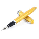 Luxury Brand Jinhao X750 Silver Stainless Steel Fountain Pen Medium 18KGP Nib School Office Name Ink Pens Gift Stationery