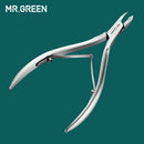 MR.GREEN 指甲刀 死皮钳 不锈钢修甲器 美甲剪 指甲工具 用于修剪死皮和角质层