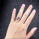 V.YA Retro Red Garnet Rings 925 Sterling Silver Ring for Women Female Natural Semi-precious Stone Jewelry Birthday Gift