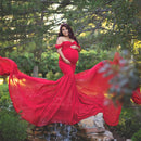Long Maternity Photography Props Pregnancy Dress For Photo Shooting Off Shoulder Pregnant Dresses For Women Maxi Maternity Gown