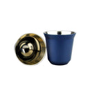 Espresso Mugs 80ml 160ml Set of 2 ,Stainless Steel Espresso Cups Set, Insulated Tea Coffee Mugs Double Wall Cups Dishwasher Safe