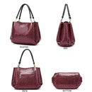 Fashion Alligator Casual Tote Shoulder bags Top-handle Bags Crocodile Pattern Luxury Designer Large Capacity Shopping Tote Bags
