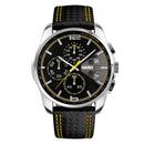 SKMEI Fashion Sport Mens Watches Top Brand Luxury Leather Strap 5Bar Waterproof Quartz Wristwatches Relogio Masculino 9106