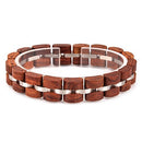 Bobo Bird Wooden Men Bracelet for Women Jewelry 2020 Stainless Steel Bracelet Handmade Couple Bracelets Lovers Homme Gift