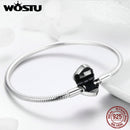WOSTU 纯正 925 纯银生命树串饰手链和手镯，适合女性，可搭配原创品牌 DIY 珠饰珠宝 CQB066