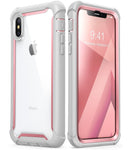 适用于 iPhone X Xs 手机壳 5.8 英寸 原装 i-Blason Ares 系列 全身防摔透明边框手机壳 带内置屏幕保护膜