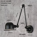 Classic Nordic loft industrial style adjustable jielde Wall Lamp Vintage sconce wall lights LED for living room bedroom bathroom