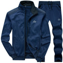 Autumn Tracksuit Men 2021 Sportswear Fashion Mens Set Two Pieces Zipper Warm Sweatshirt Jacket+Sweatpants Moleton Masculino Sets