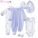 8PCS Newborn Baby Clothing Set Tracksuit Infant Boy Clothes Children Cloth Suit New Born Toddler Girl Boy baby clothing sets