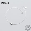 INZATT Minimalist Romantic Shiny Heart Bracelet For Fashion Women Pretty Jewelry 925 Sterling Silver Classic Accessories Gift