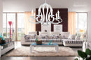 Nordic American Coutry Style Modern Candle Chandelier Lamps Fixtures Vintage White/Black Wrought Iron  Home Lighting E14