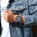 CURREN Luxury Brand Men Analog Leather Sports Watches Men&
