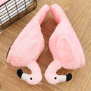 Winter lovely Home Slippers Chausson Shoes Women Flamingo slippers pantuflas unicornio pantoufle femme Warm Cotton Shoes hy24