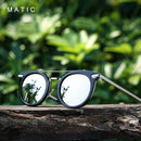MATIC 女士复古飞行员航空太阳镜女士优质粉色反光太阳镜眼镜奢侈品牌 Zonnebril Dames