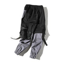 Hip Hop Joggers Men Korean Style Streetwear Techwear Pants Men Modis Casual Cargo Pants Fashion Spliced Black Kpop Trousers