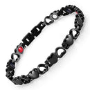 Rainso Fashion Stainless Steel Bracelet For Women With Magnet Energy Bio Health Care Jewerly Bracelet viking Lovers Hand Chain