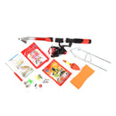 Lixada Fishing Tackle Set with 2.1m Telescopic Fiberglass Fishing Sea Rod Spinning Fishing Reel Baits Hooks Fishing Pole Rod Set