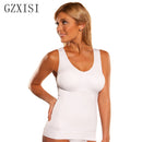GZXISI Women Wireless Cami Tank Top Slim Body Shaper Bra Vest Camisole Removable Pads Slimming Shapewear Waist Trainer Corset