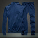 Autumn Tracksuit Men 2021 Sportswear Fashion Mens Set Two Pieces Zipper Warm Sweatshirt Jacket+Sweatpants Moleton Masculino Sets