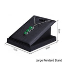Black PU Leather Jewellery Ring Earrings Stand Holder Set Jewelry Pendant Necklace Chain Chokers Display Bust Bangle Organzier
