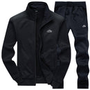 Autumn Tracksuit Men 2021 Sportswear Fashion Mens Set Two Pieces Zipper Warm Sweatshirt Jacket+Sweatpants Moleton Masculino Sets