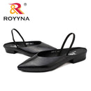 ROYYNA New Elegant Style Women Pumps Pointed Toe Women Shoes Square Heels Women Dress shoes Comfortable Light Fast Free Shipping